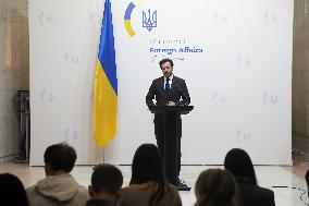 Briefing of Ukraines Foreign Ministry spokesperson Heorhii Tykhyi in Kyiv